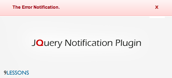 Jquery Notification Plugin.